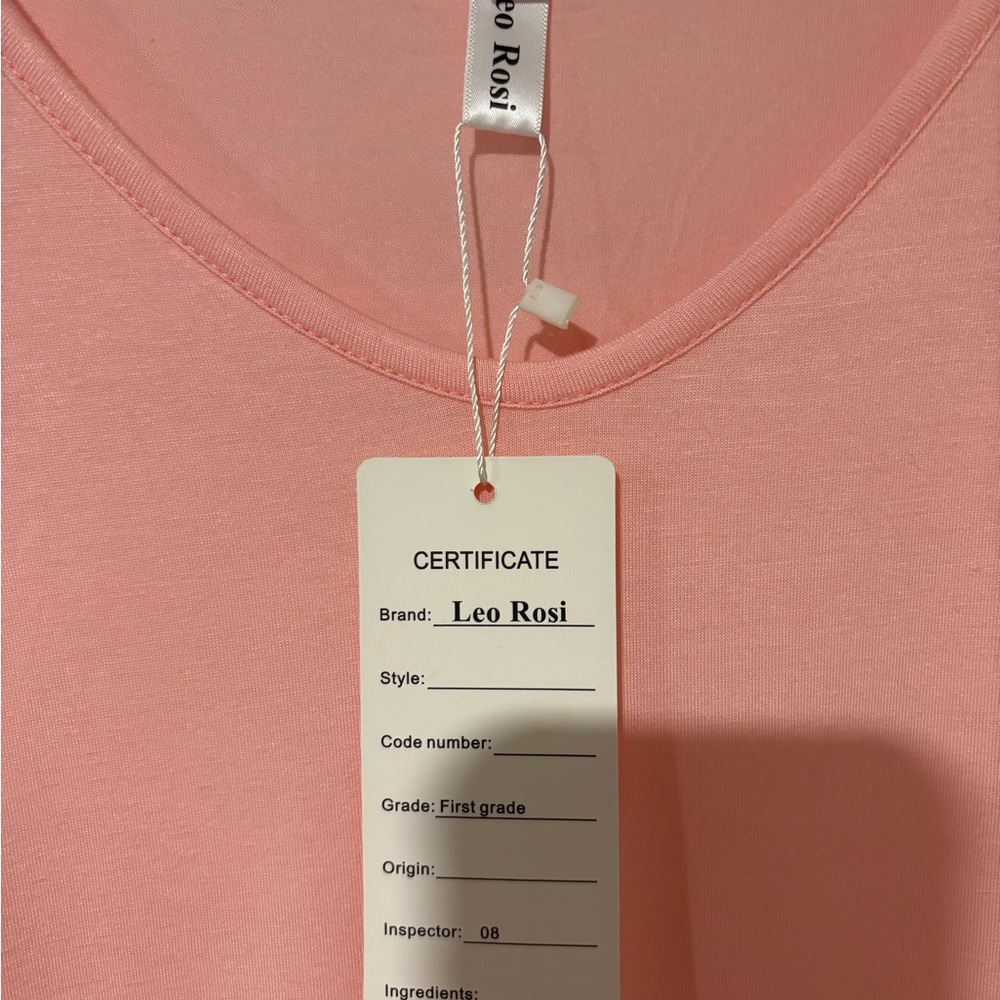 NWT Leo Rosi medium‎ Light Pink Tank Top - Picture 4 of 6